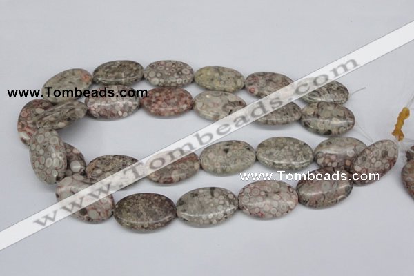 CMB17 15.5 inches 20*30mm oval natural medical stone beads