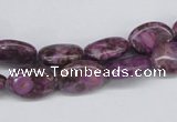 CMB35 15.5 inches 10*14mm oval dyed natural medical stone beads