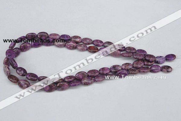 CMB35 15.5 inches 10*14mm oval dyed natural medical stone beads