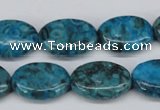 CMB48 15.5 inches 13*18mm oval dyed natural medical stone beads