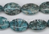 CMB49 15.5 inches 15*20mm oval dyed natural medical stone beads