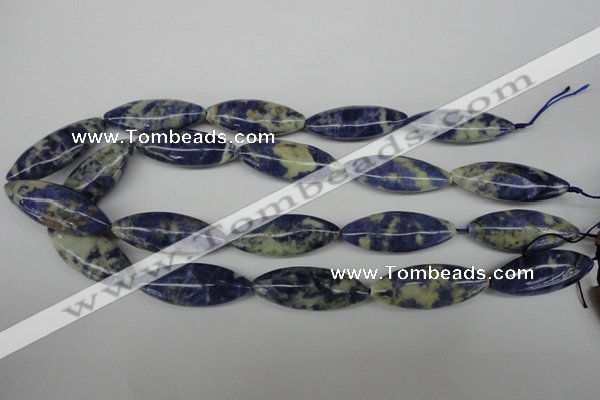 CME07 15.5 inches 15*40mm marquise sodalite gemstone beads