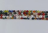 CME106 15.5 inches 6mm faceted nuggets mixed gemstone beads