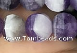 CME209 15.5 inches 7*9mm - 8*10mm pumpkin dogtooth amethyst beads