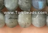 CME210 15.5 inches 7*9mm - 8*10mm pumpkin labradorite beads