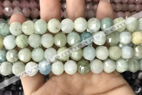 CME233 15.5 inches 10*11mm - 10*12mm pumpkin aquamarine beads