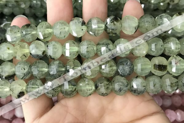 CME236 15.5 inches 10*11mm - 10*12mm pumpkin prehnite beads