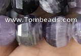 CME239 15.5 inches 10*11mm - 10*12mm pumpkin dogtooth amethyst beads