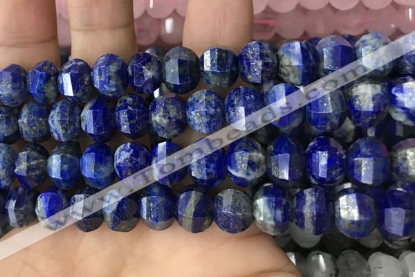 CME245 15.5 inches 10*11mm - 10*12mm pumpkin lapis lazuli beads