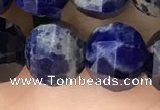 CME246 15.5 inches 10*11mm - 10*12mm pumpkin sodalite beads