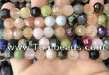 CME254 15.5 inches 7*9mm - 8*10mm pumpkin mixed gemstone beads