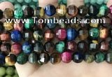 CME257 15.5 inches 10*11mm - 11*12mm pumpkin mixed tiger eye beads