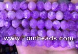 CME323 15.5 inches 9*11mm - 10*12mm pumpkin lavender amethyst beads