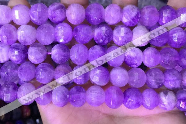 CME323 15.5 inches 9*11mm - 10*12mm pumpkin lavender amethyst beads