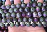 CME329 15.5 inches 9*11mm - 10*12mm pumpkin ruby zoisite beads