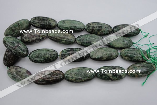 CME38 15.5 inches 20*40mm oval emerald gemstone beads