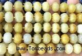 CME404 15 inches 8*12mm pumpkin yellow aventurine jade beads wholesale