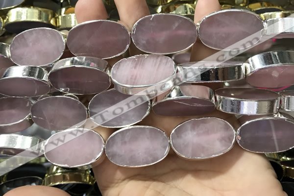 CME500 12 inches 18*28mm - 20*30mm oval rose quartz beads