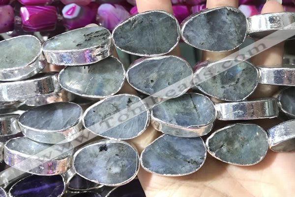 CME509 12 inches 18*28mm - 20*30mm flat teardrop labradorite beads