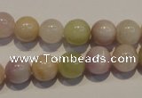 CMG04 15.5 inches 10mm round AB grade natural morganite beads