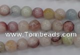 CMG112 15.5 inches 8mm round natural morganite beads wholesale