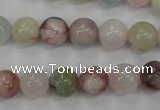 CMG113 15.5 inches 10mm round natural morganite beads wholesale