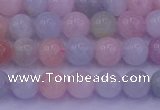 CMG141 15.5 inches 6mm round natural morganite gemstone beads