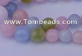 CMG149 15.5 inches 5mm - 14mm round natural morganite gemstone beads