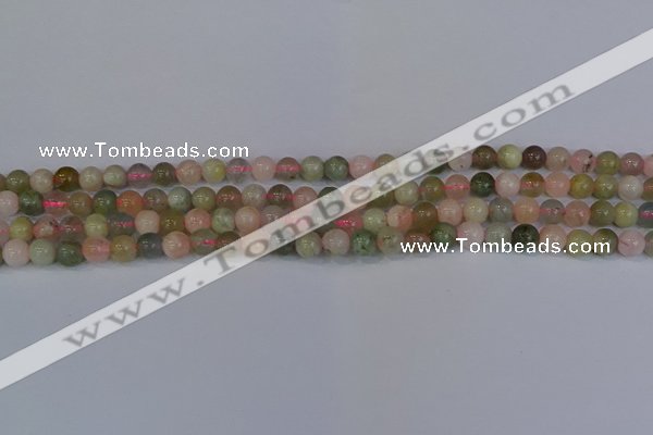 CMG161 15.5 inches 6mm round morganite gemstone beads wholesale