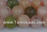 CMG164 15.5 inches 12mm round morganite gemstone beads wholesale