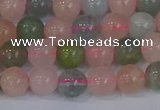 CMG172 15.5 inches 8mm round morganite gemstone beads wholesale