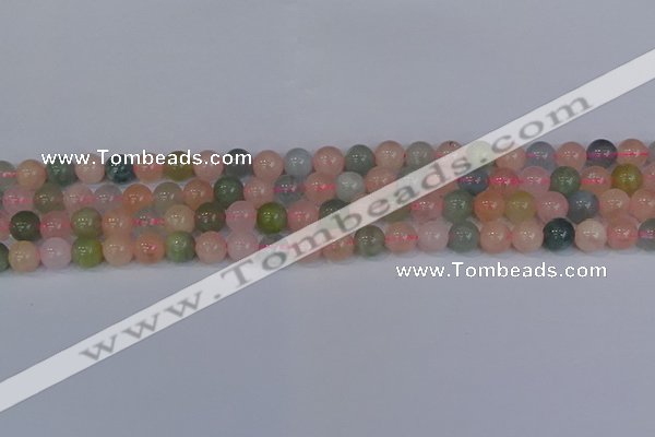 CMG172 15.5 inches 8mm round morganite gemstone beads wholesale