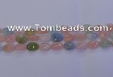 CMG231 15.5 inches 8*12mm flat teardrop morganite beads wholesale