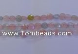 CMG253 15.5 inches 10mm faceted coin morganite beads