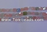 CMG260 15.5 inches 12*12mm faceted square morganite beads