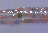 CMG262 15.5 inches 16*16mm faceted square morganite beads