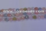 CMG283 15.5 inches 10*10mm faceted heart morganite beads