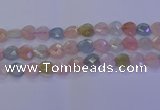 CMG284 15.5 inches 12*12mm faceted heart morganite beads