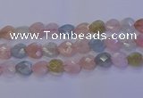 CMG286 15.5 inches 16*16mm faceted heart morganite beads