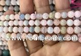 CMG330 15.5 inches 6mm round morganite beads wholesale