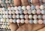 CMG331 15.5 inches 8mm round morganite beads wholesale