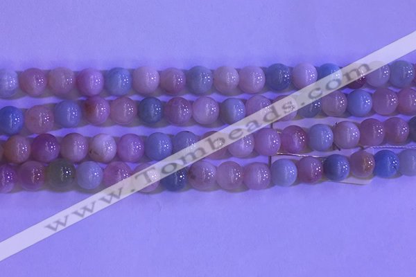 CMG361 15.5 inches 6mm round natural morganite gemstone beads