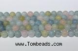 CMG442 15.5 inches 10mm round morganite gemstone beads wholesale