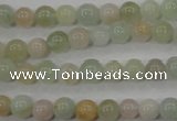 CMG51 15.5 inches 6mm round natural morganite beads wholesale