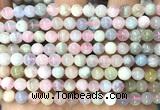 CMG515 15 inches 6mm round morganite gemstone beads