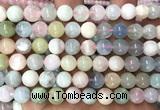 CMG517 15 inches 9mm round morganite gemstone beads