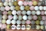 CMG518 15 inches 10mm round morganite gemstone beads