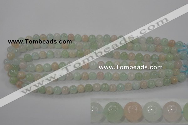 CMG52 15.5 inches 8mm round natural morganite beads wholesale