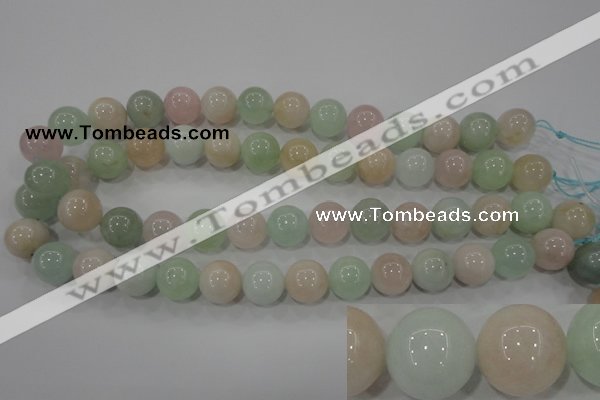 CMG55 15.5 inches 14mm round natural morganite beads wholesale