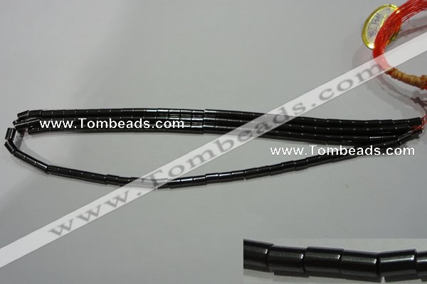 CMH102 15.5 inches 4*6mm tube magnetic hematite beads Wholesale